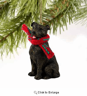 Staffordshire Bull Terrier Tiny One Christmas Ornament Brindle