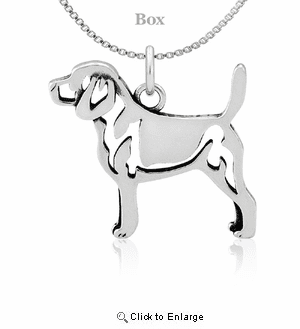 Sterling Silver Beagle Necklace