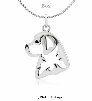 Sterling Silver Bernese Mountain Dog Necklace