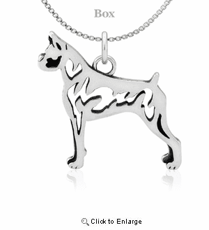 Sterling Silver Boxer Body Necklace