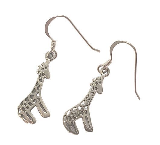 Sterling Silver Giraffe Earrings