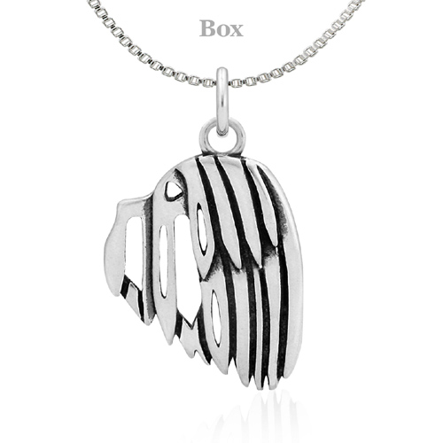 Sterling Silver Havanese Head Necklace