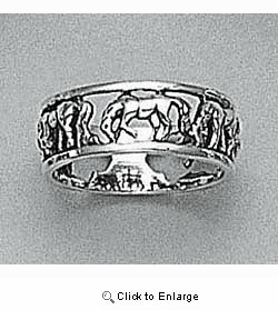 Sterling Silver Horse Ring