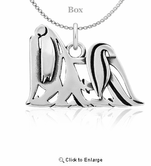 Sterling Silver Maltese Body Necklace