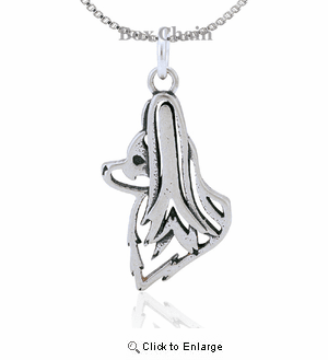 Sterling Silver Papillon Head Necklace