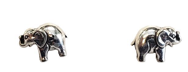 Sterling Silver Post Elephant Earrings