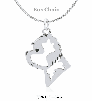 Sterling Silver West Highland Terrier Necklace