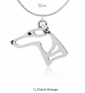 Sterling Silver Whippet Necklace