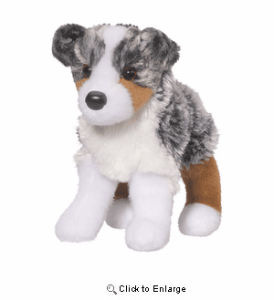 "Steward"  Australian Shepherd 8 Inch Plush by Douglas Toy
