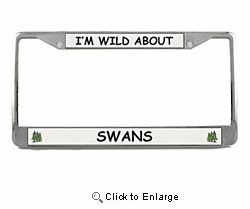 Swan License Plate Frame