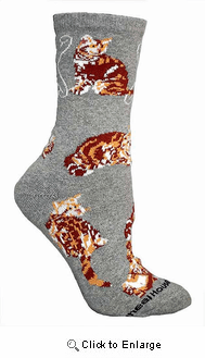 Tabby Cat Socks