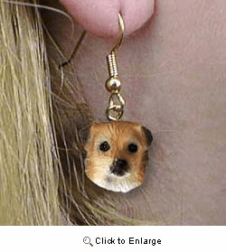 Tibetan Spaniel Authentic Earrings