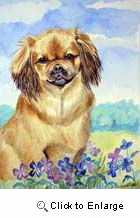 Tibetan Spaniel Garden Flag