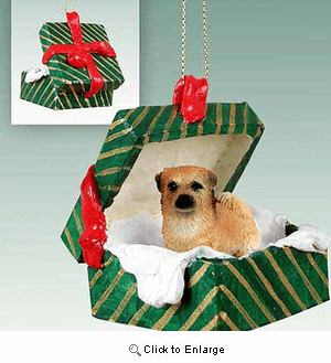 Tibetan Spaniel Gift Box Christmas Ornament