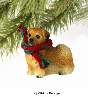Tibetan Spaniel Tiny One Christmas Ornament