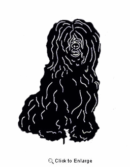 Tibetan Terrier Garden Stake