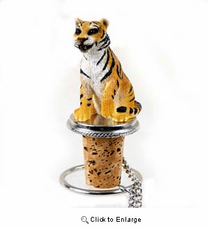 Tiger Bottle Stopper