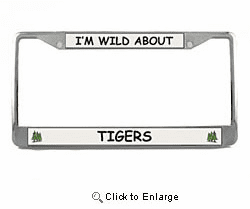 Tiger License Plate Frame