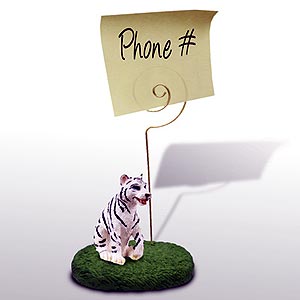 Tiger Note Holder (White)