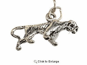 Tiger Sterling Silver Charm