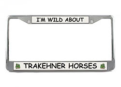 Trakehner Horse License Plate Frame