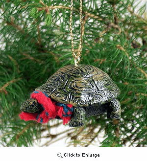 Turtle Tiny One Christmas Ornament
