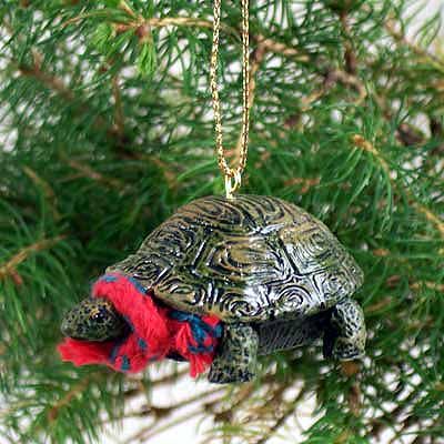 Turtle Tiny One Christmas Ornament