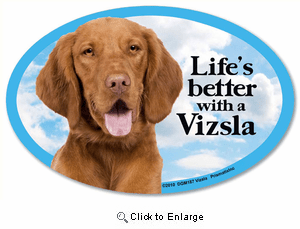 Vizsla Car Magnet - Life's Better