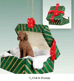 Vizsla Gift Box Christmas Ornament