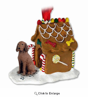 Vizsla Gingerbread House Christmas Ornament