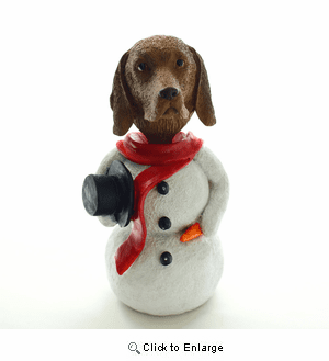 Vizsla Snowman Christmas Decoration
