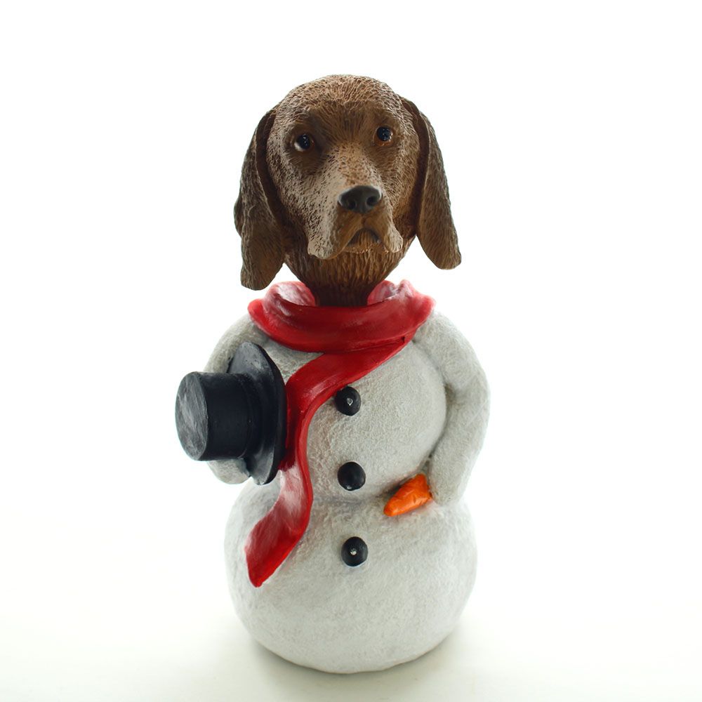 Vizsla Snowman Christmas Decoration