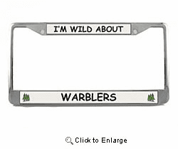 Warbler License Plate Frame