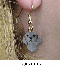 Weimaraner Authentic Earrings