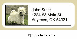 West Highland Terrier Address Labels