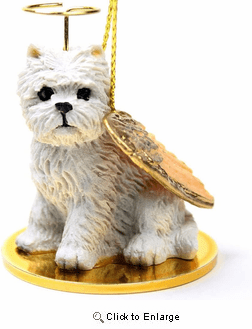 West Highland Terrier Christmas Ornament Angel