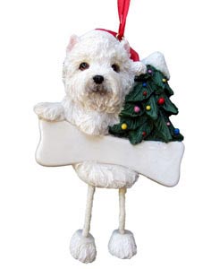 West Highland Terrier Christmas Tree Ornament - Personalize