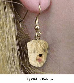 Wheaten Terrier Authentic Earrings
