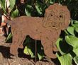 Wheaten Terrier Garden Stake