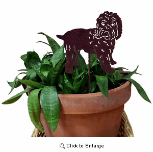 Wheaten Terrier Plant Stake