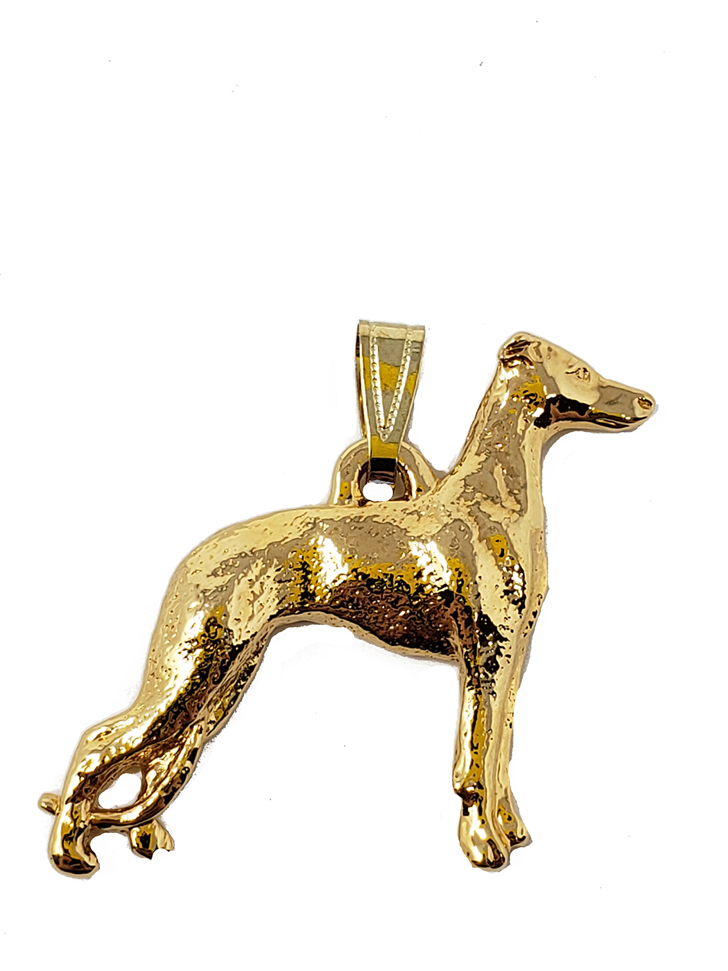 Whippet 24K Gold Plated Pendant