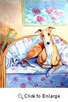 Whippet Garden Flag