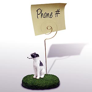 Whippet Note Holder (Gray & White)