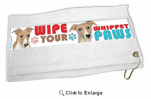 Whippet Paw Wipe Towel