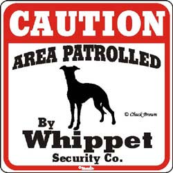 Whippet Caution Sign