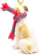 Whippet Tiny One Christmas Ornament Tan-White