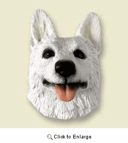White German Shepherd Magnet