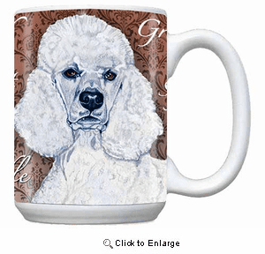 White Poodle Coffee Mug