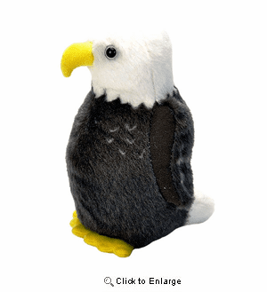 Wild Republic Audubon Birds "Bald Eagle" Plush Stuffed Bird with Authentic Bird Sound 5"