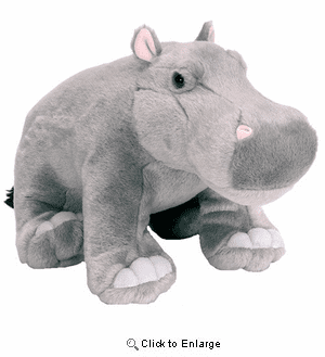 Wild Republic Hippo Plush Stuffed Animal Cuddlekins 14"